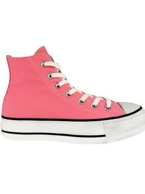 Converse All Star High Top Platform Salmon Pink Sneaker Trainer Shoes Women's 8